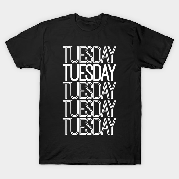 Weekdays: Tuesday T-Shirt by artsylab